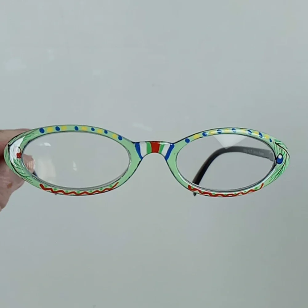 Women's Christmas Reading Glasses with Matching Case +2.75 Handpainted